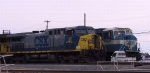 CSX 22 sits beside CSX 776 in the yard